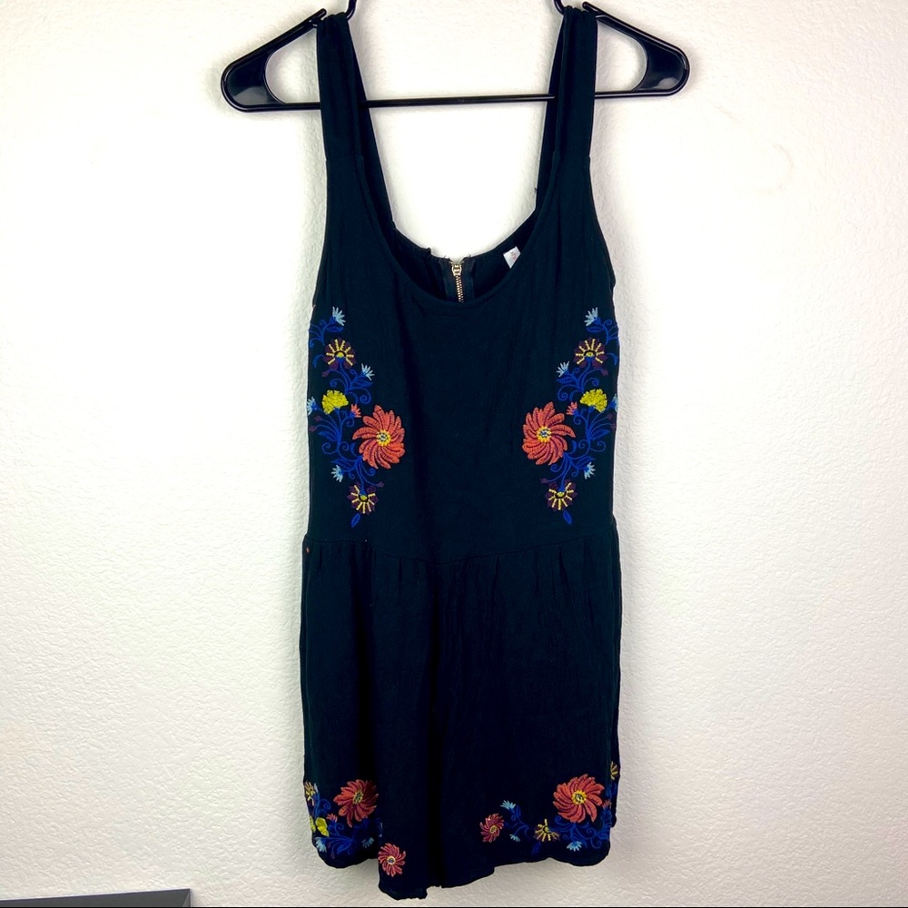 Xhilaration Target Floral Embroidered Romper